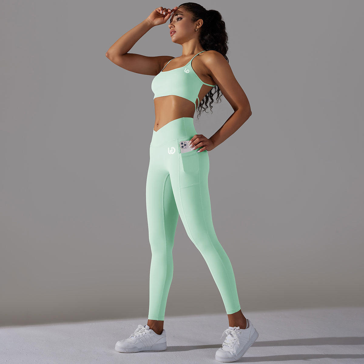 Mila | Set Leggings-Top - Verde