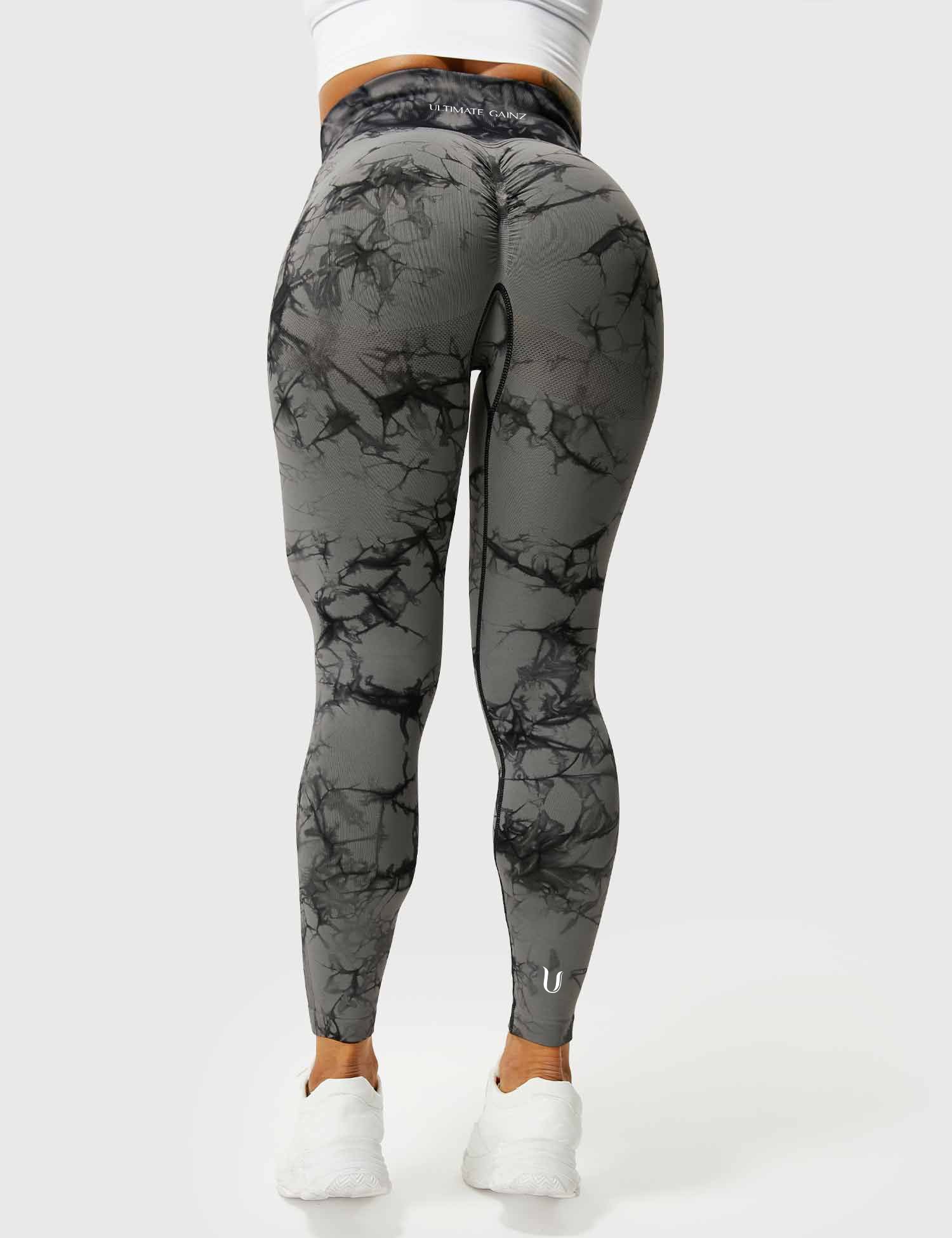 Aimy | Leggings Tie Dye Scrunch - Grigio Scuro