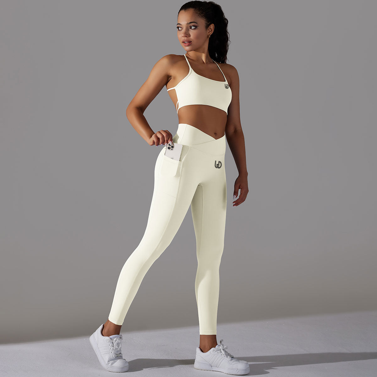 Mila | Set Leggings-Top - Bianco