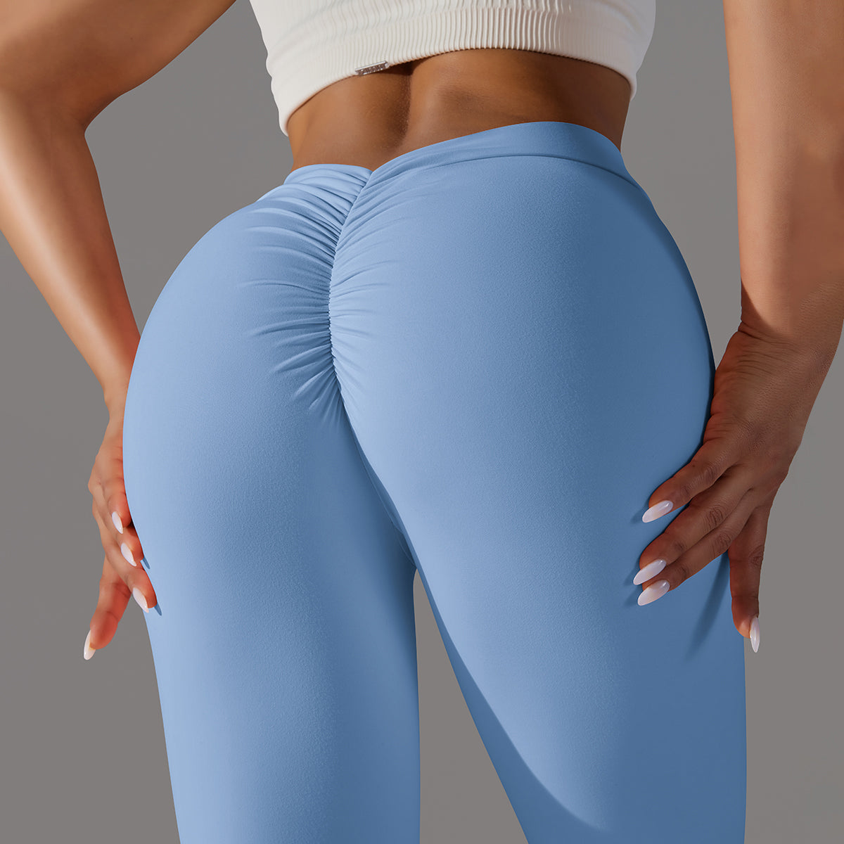 Emma | Legging Extra Scrunch - Blu Cielo