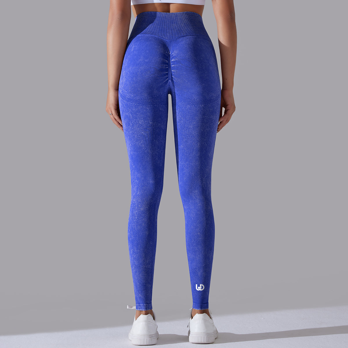 Jane | Leggings Scrunch con Motivi - Blu