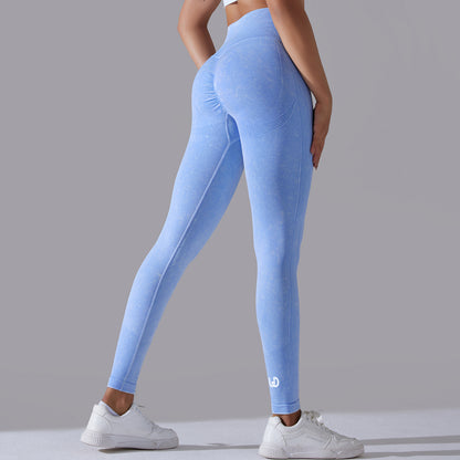 Jane | Leggings Scrunch Modelli - Blu Cielo