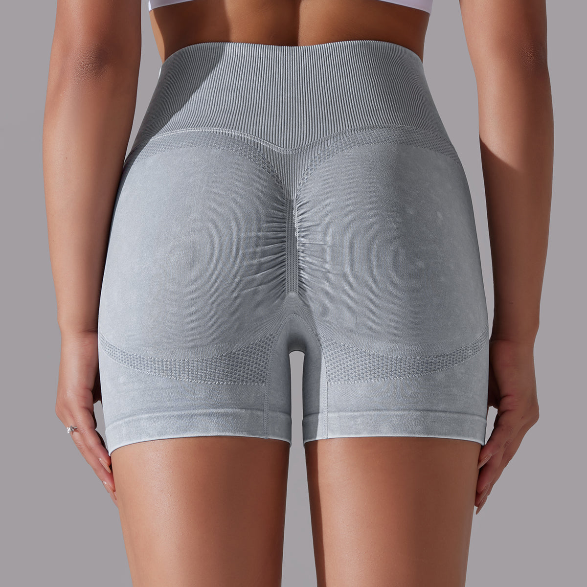 Jane | Short Scrunch Modelli - Grigio chiaro