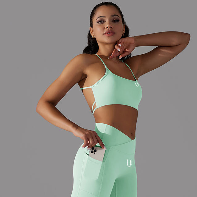 Mila | Reggiseno Sportivo con Spalline - Verde