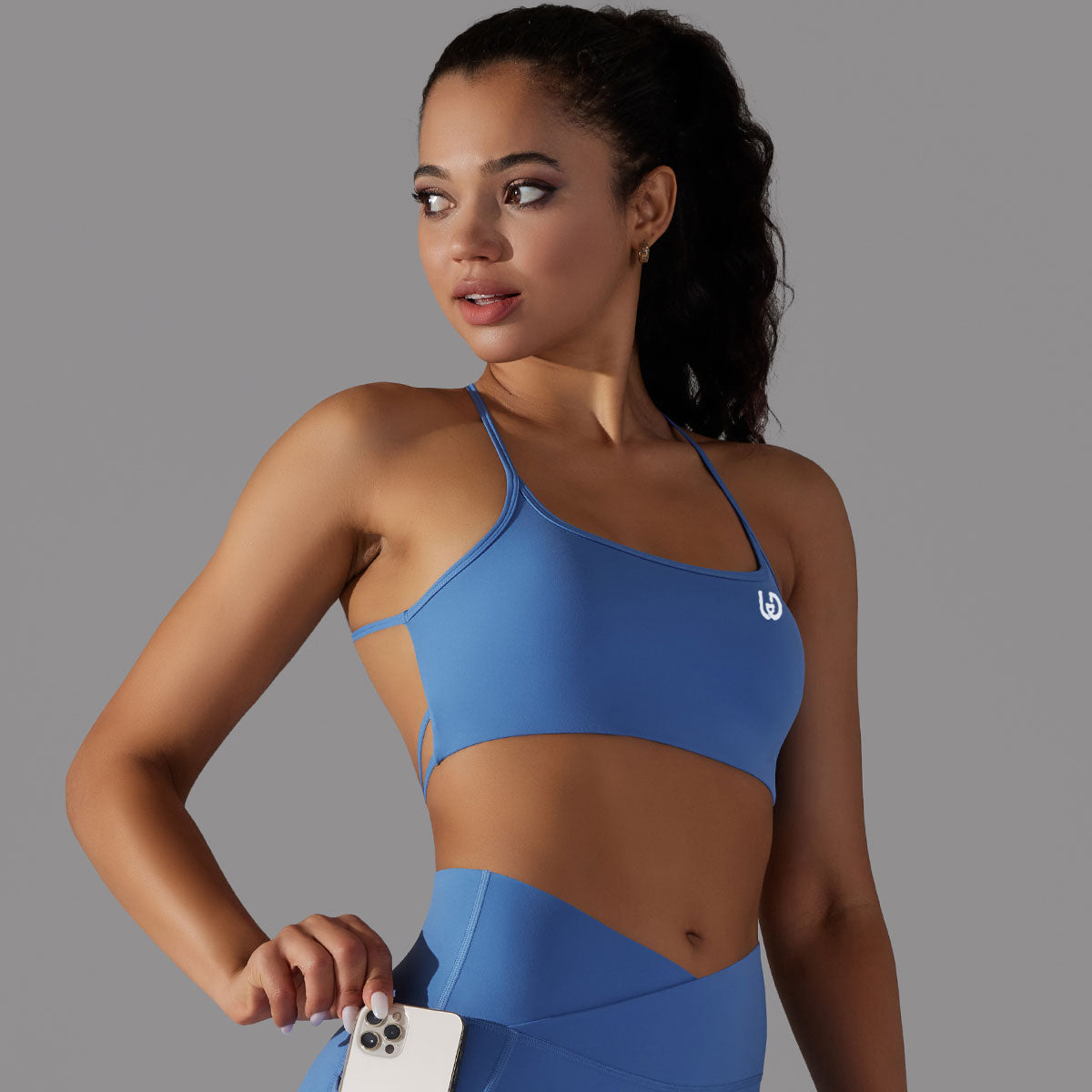 Mila | Strap Sport Bra Blauw - Ultimate Gainz