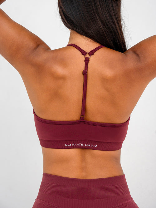 Luna | Top Sportivo Regolabile Premium - Bordeaux