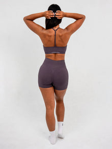 Luna | Short Scrunch Senza Cuciture Premium - Lilla polvere