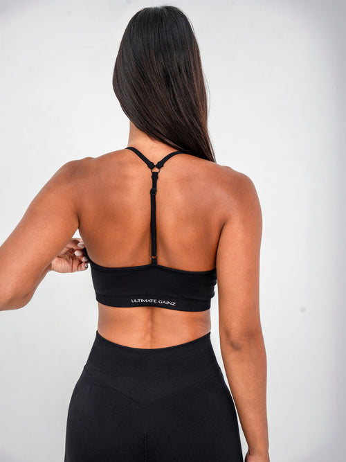 Luna | Top Sportivo Regolabile Premium - Nero
