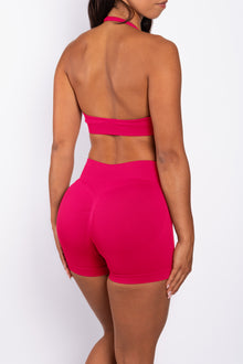Beau | Pantaloncini Scrunch Premium High Performance - Rosa