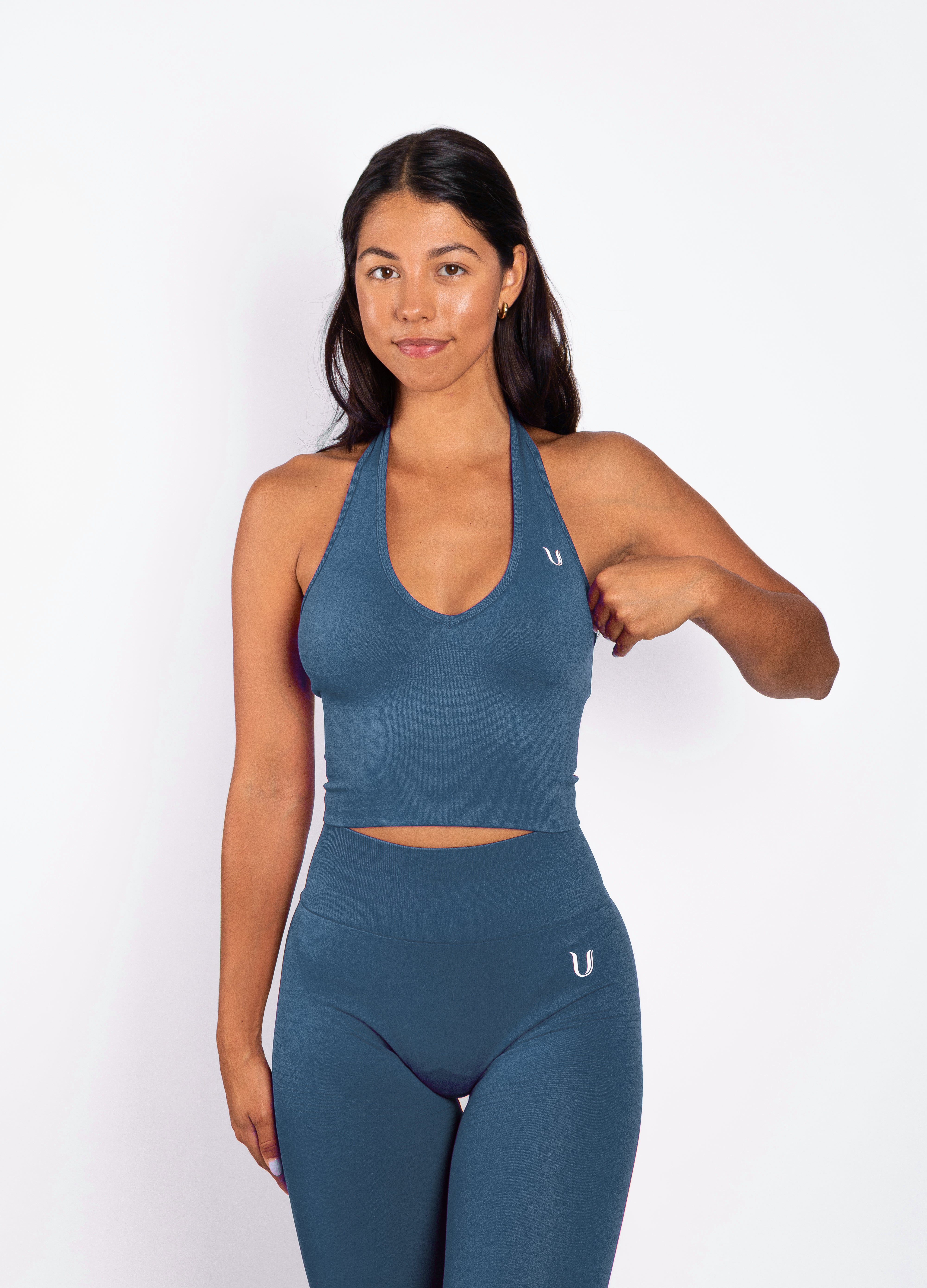 Bibi | Top Halter a Coste Seamless – Rosso