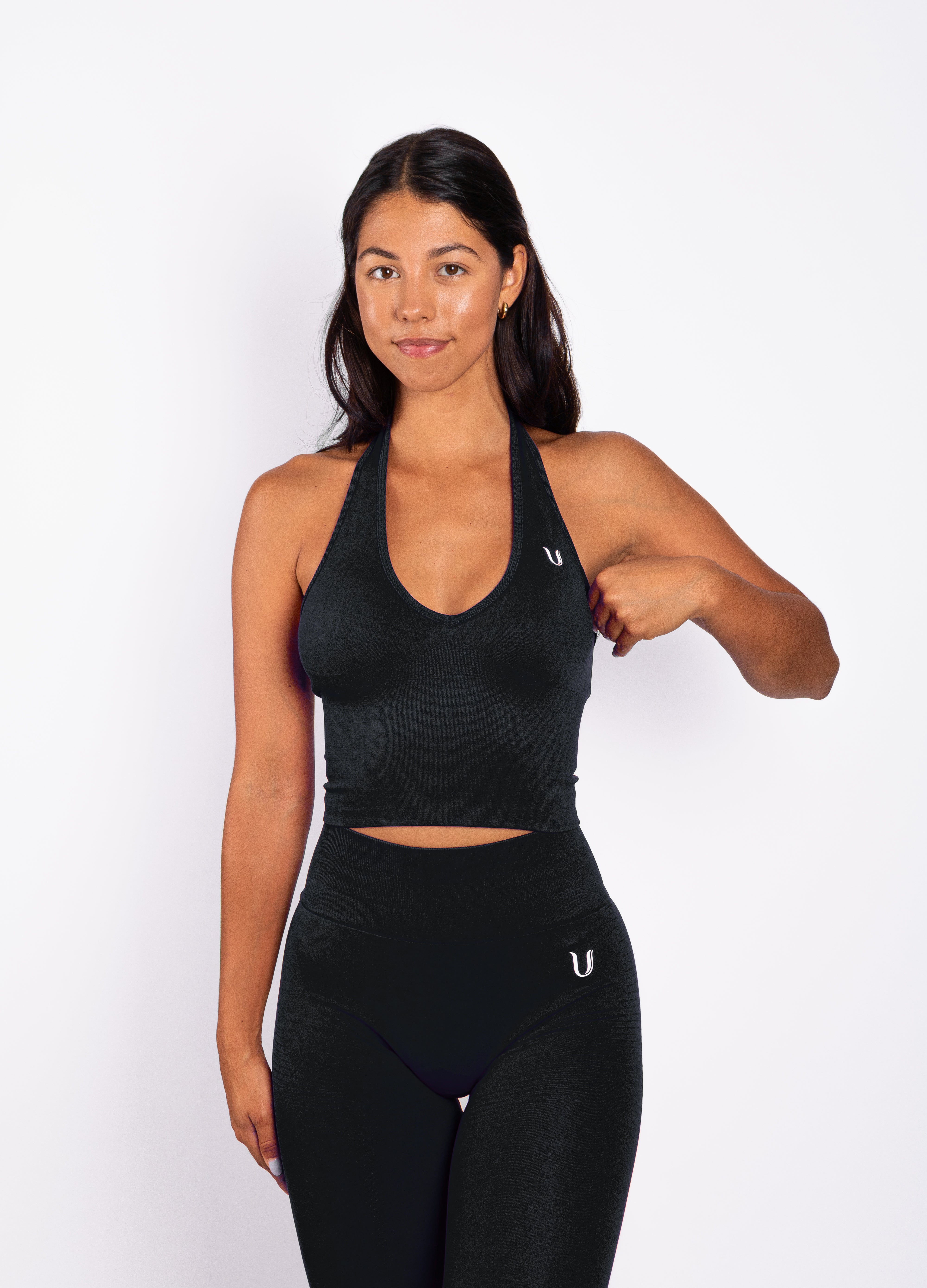 Bibi | Top Halter a Coste Seamless – Rosso