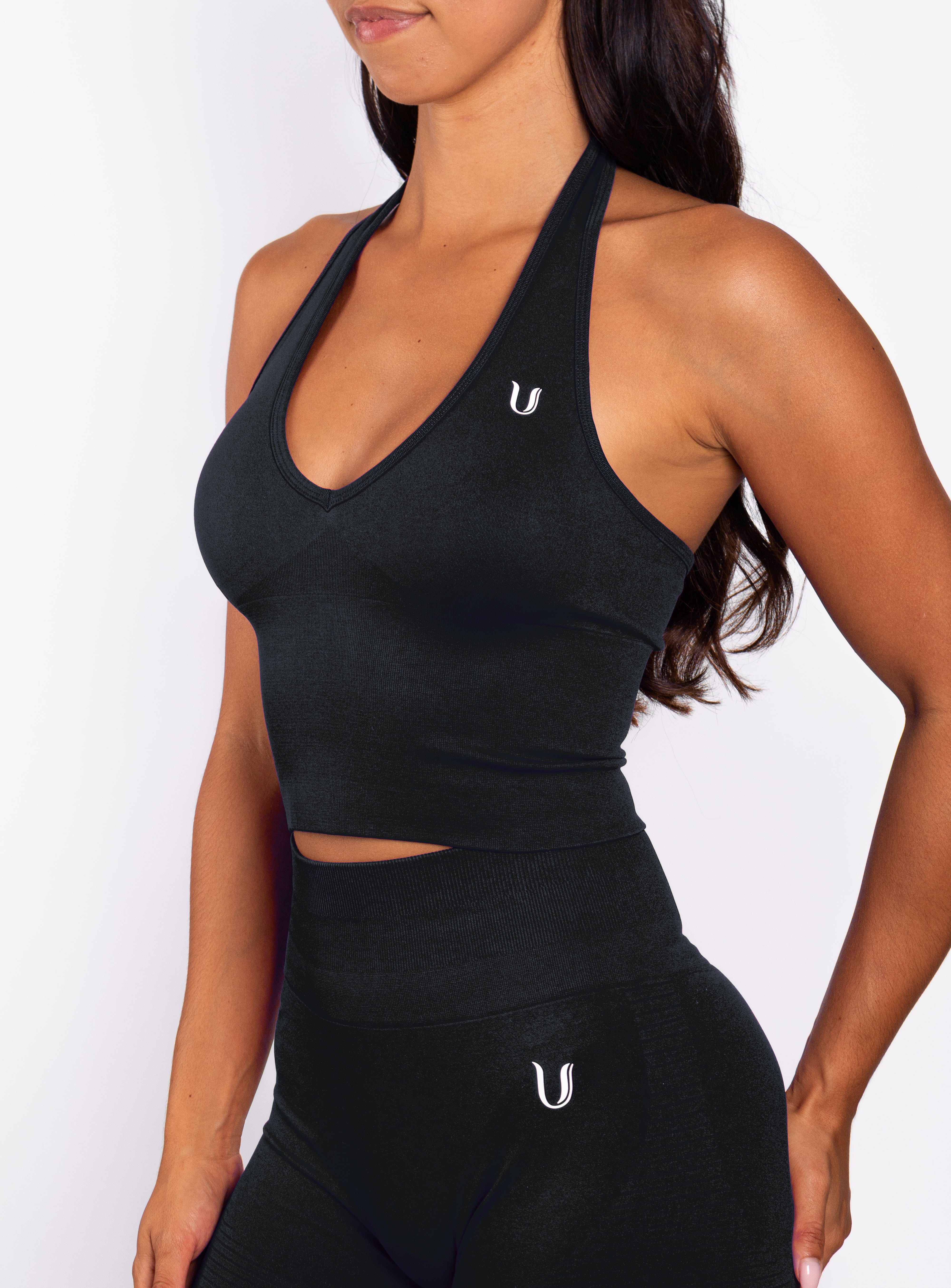 Bibi | Top Halter a Coste Seamless – Rosso