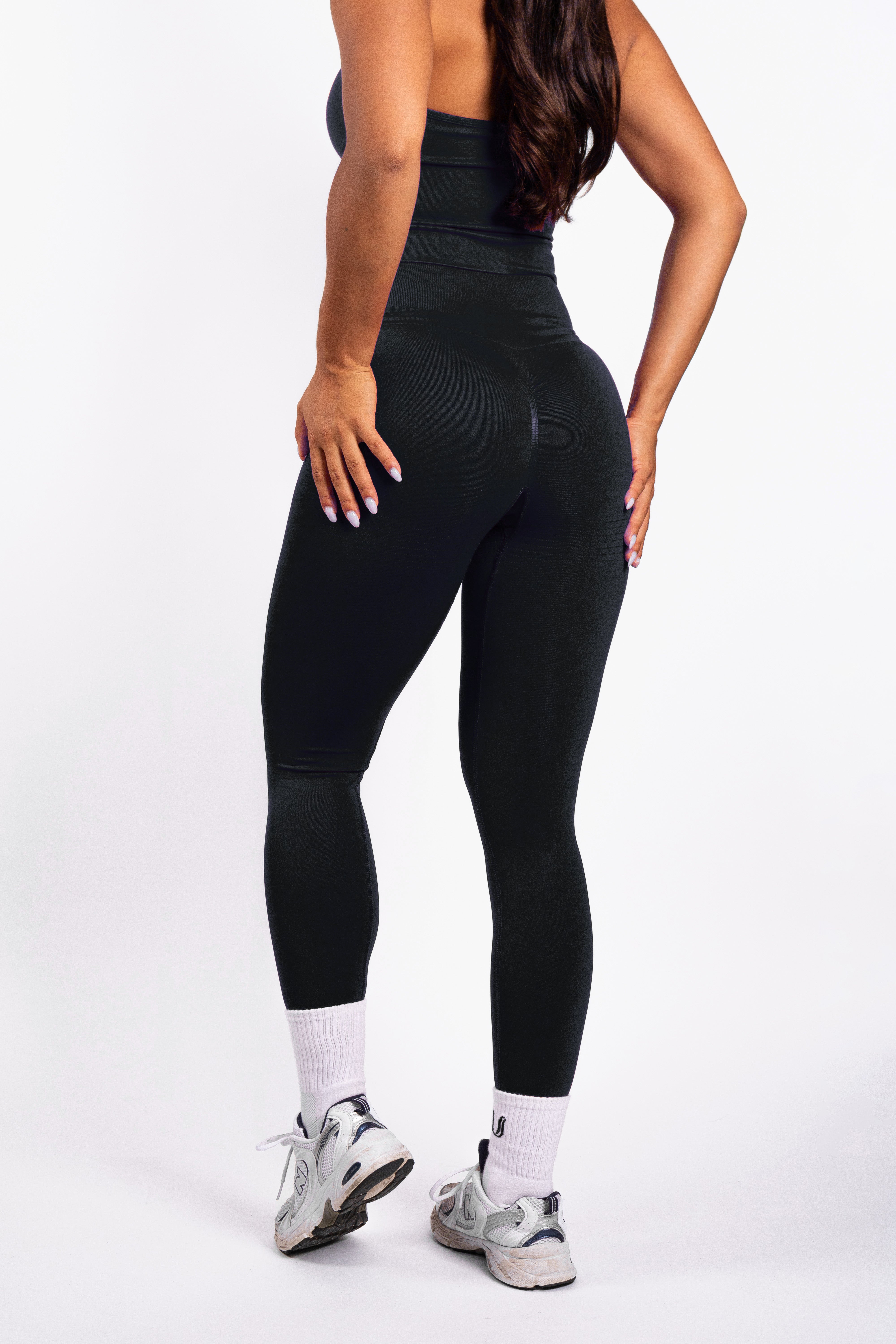Bibi | Leggings a Coste Seamless – Rosso