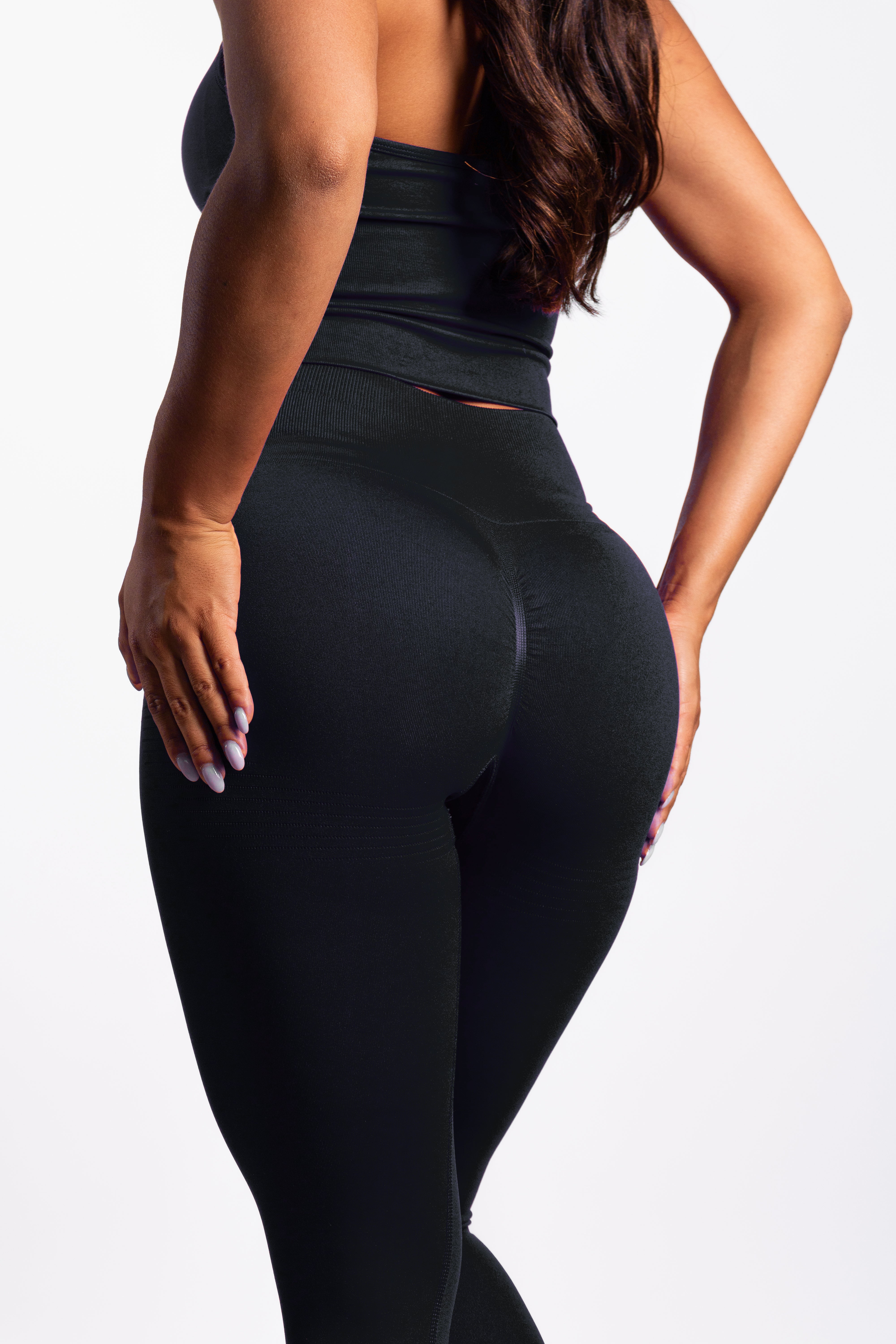 Bibi | Leggings a Coste Seamless – Rosso