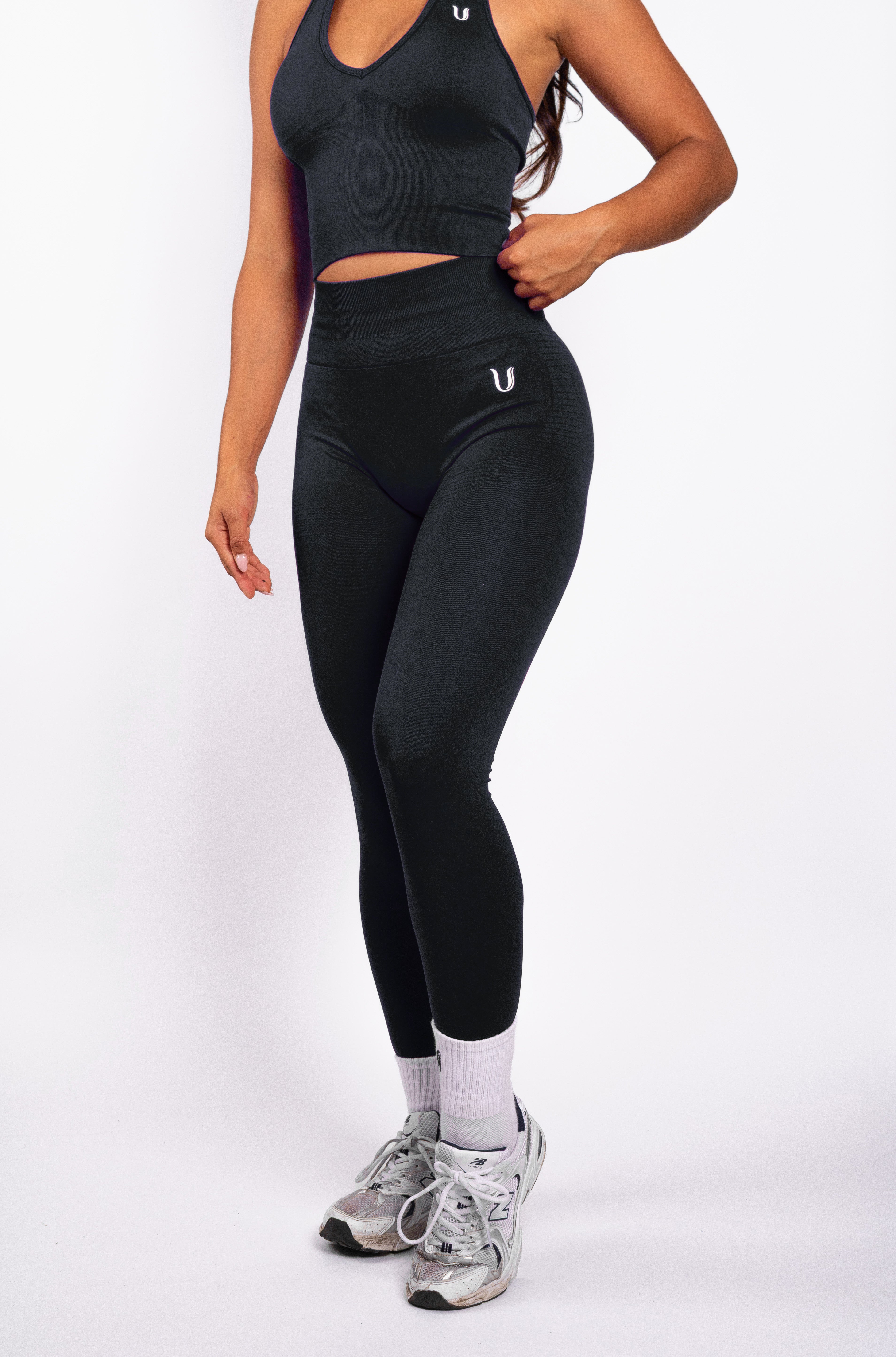Bibi | Leggings a Coste Seamless – Rosso