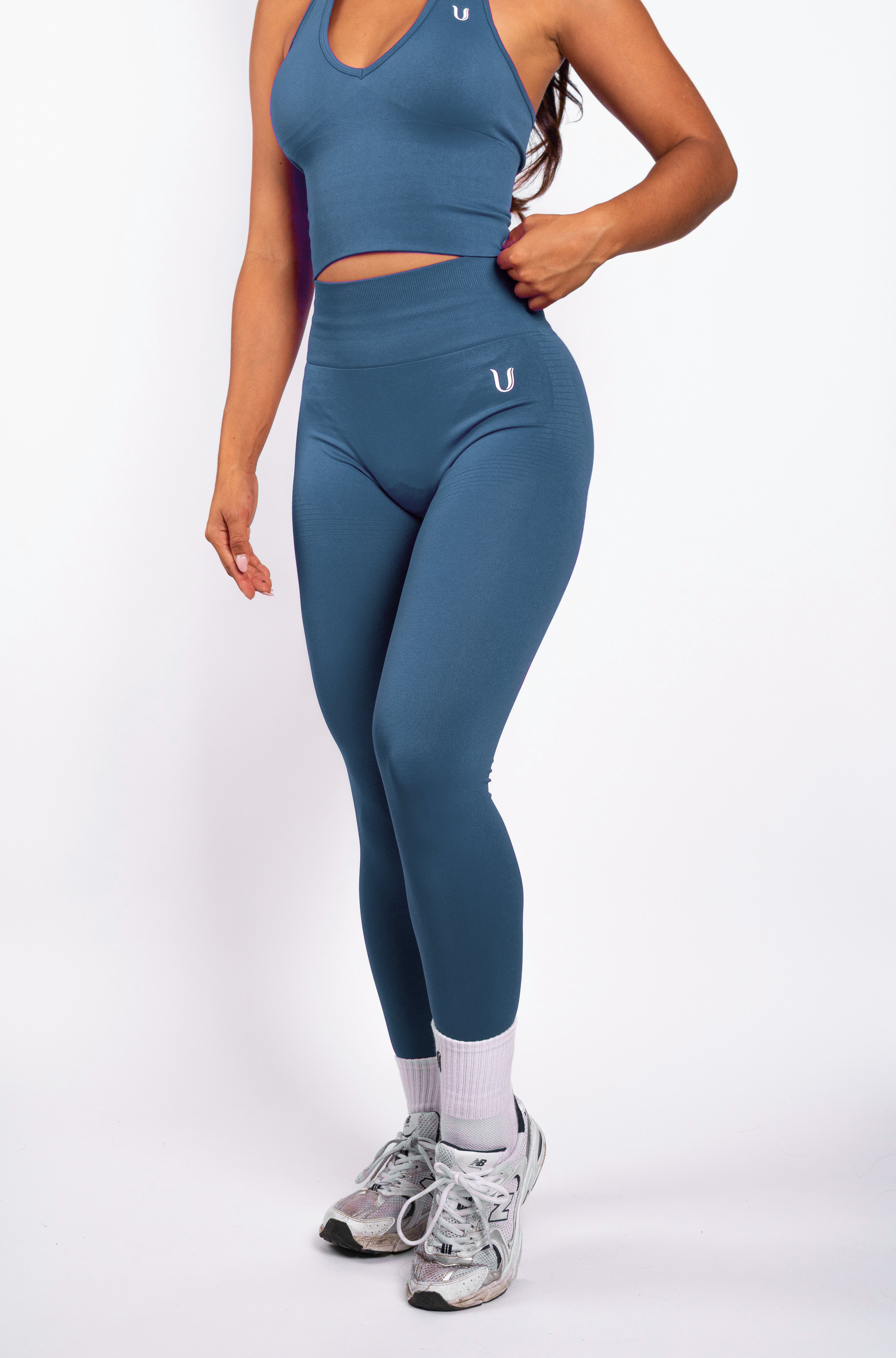 Bibi | Leggings a Coste Seamless – Rosso