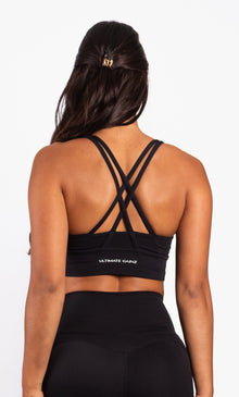 Kyra Cross  BH Zwart - Dames sportkleding | Ultimate Gainz