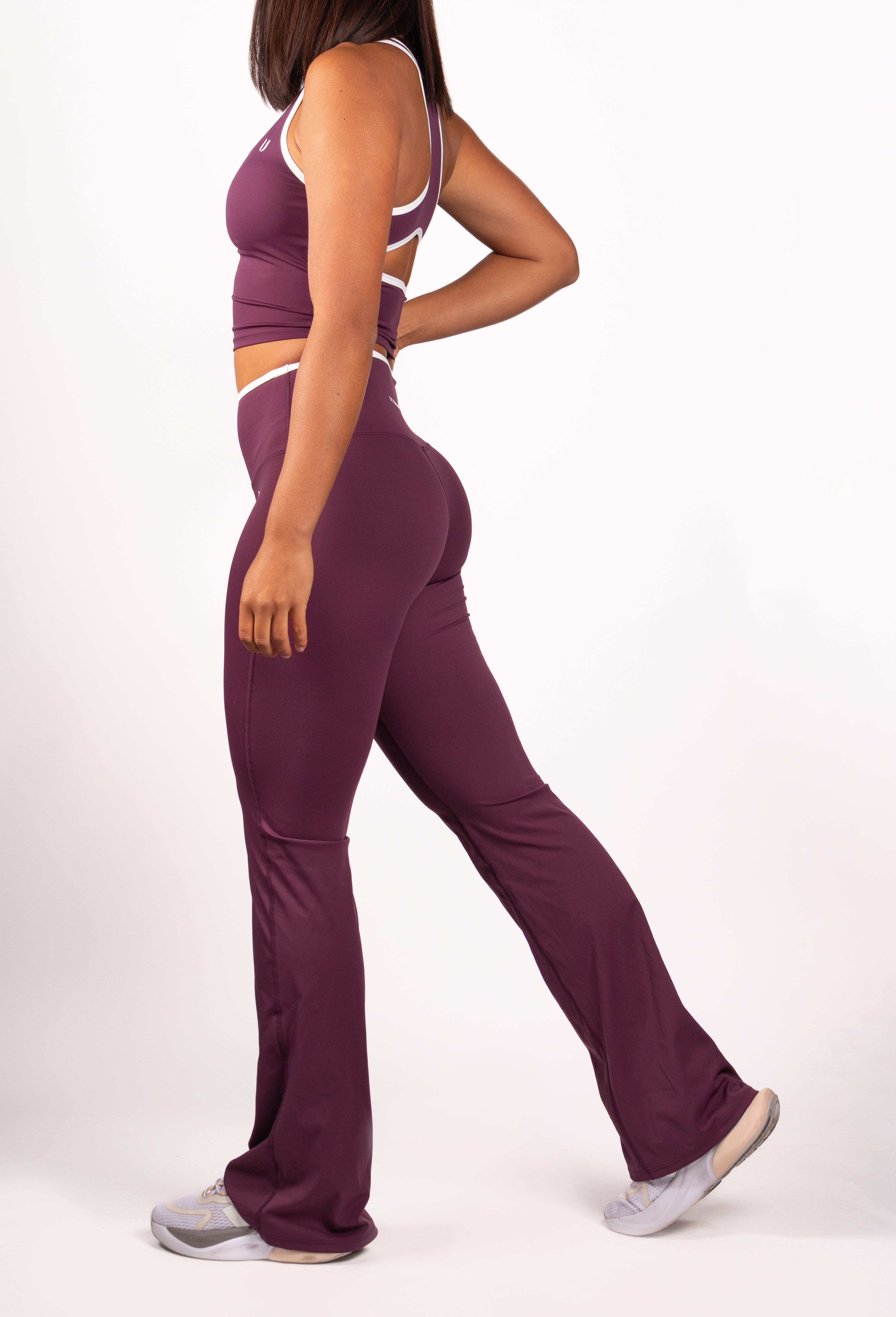 Ivy | Flare Legging – Bordeaux