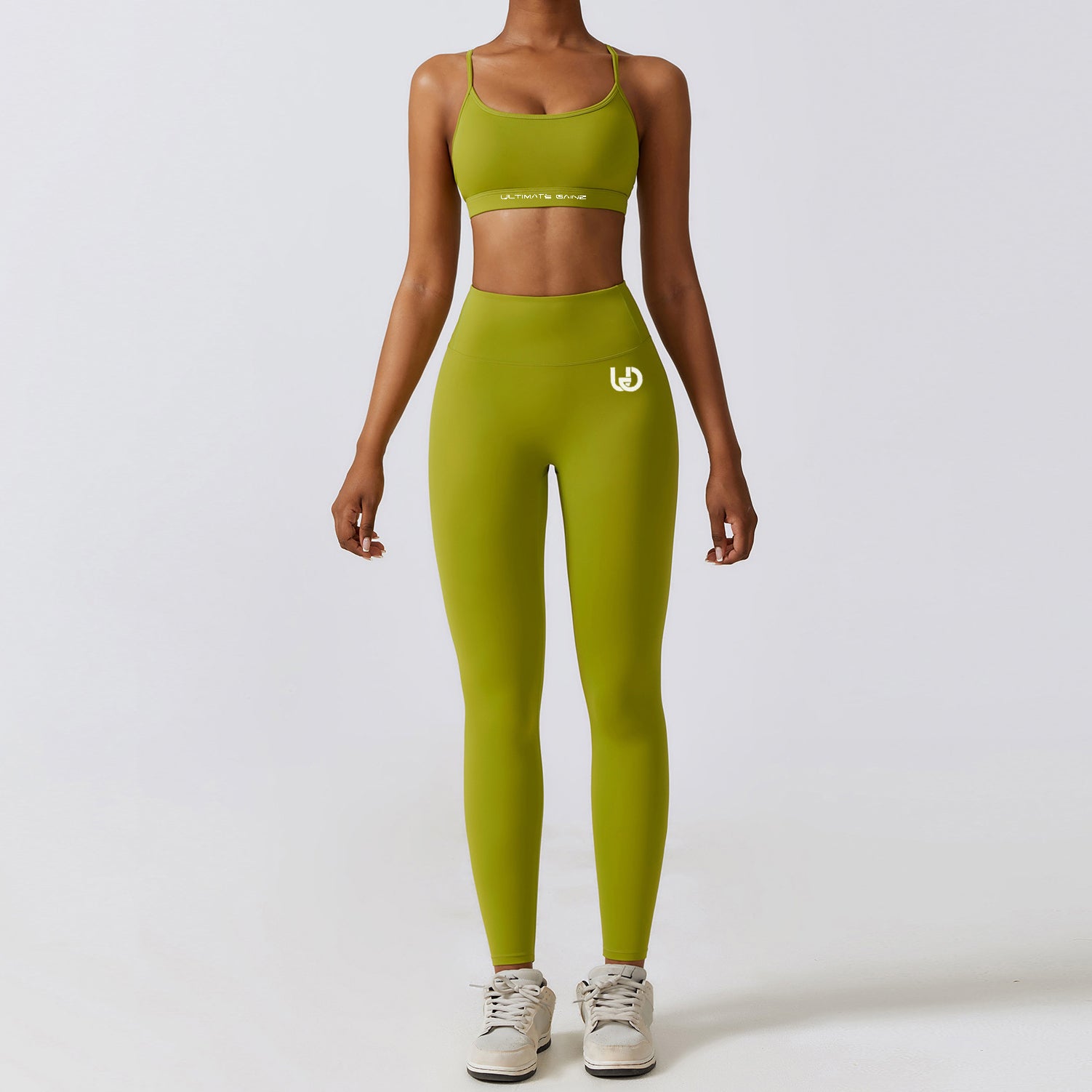 Set Hailey | Top e Leggings Senza Cuciture - Matcha