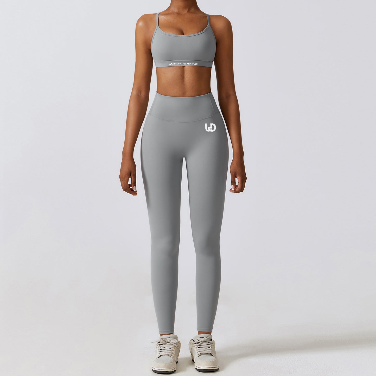 Set Hailey | Top Legging - Grigio Chiaro