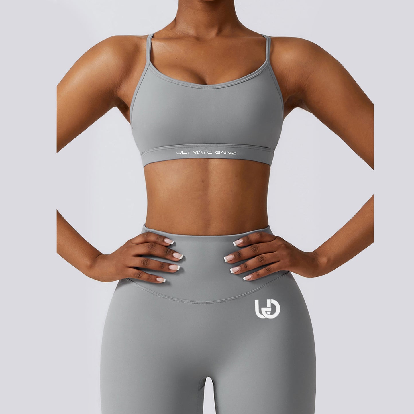 Set Hailey | Top Legging - Grigio Chiaro