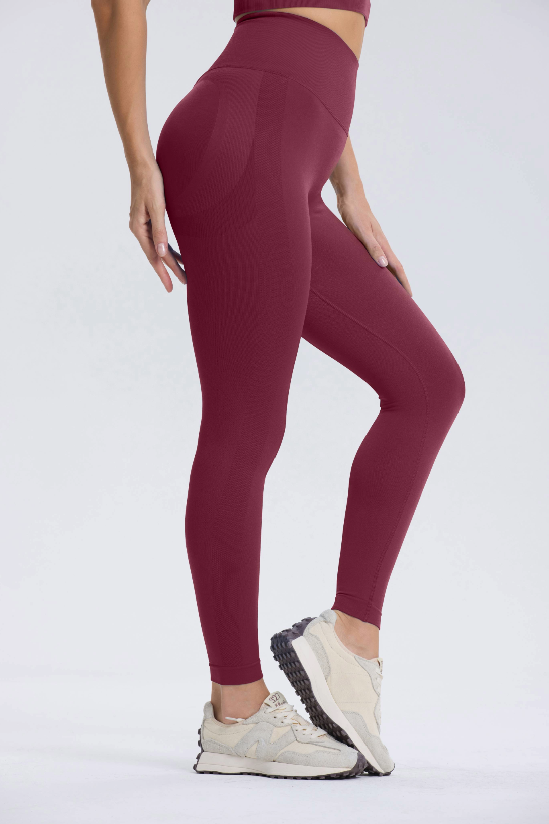 Leonie | Legging Scrunch Premium - Rosso Vino