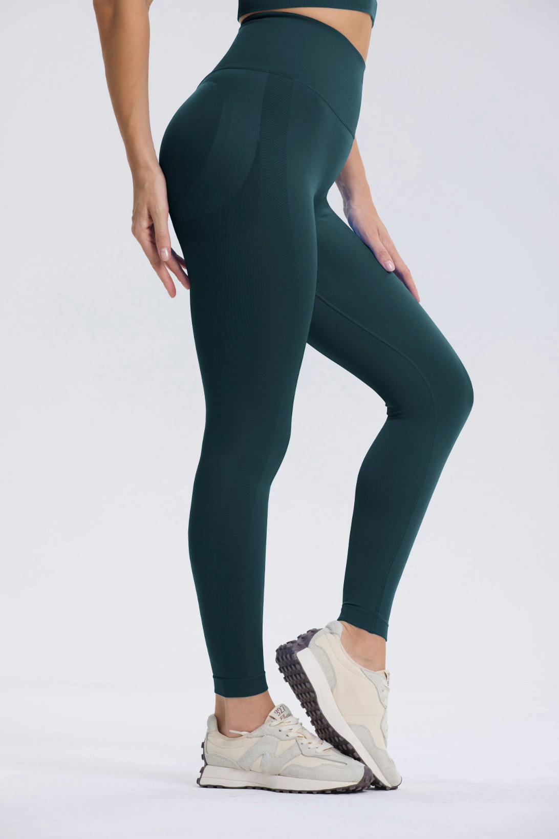 Leonie | Legging Scrunch Premium - Blu Verde