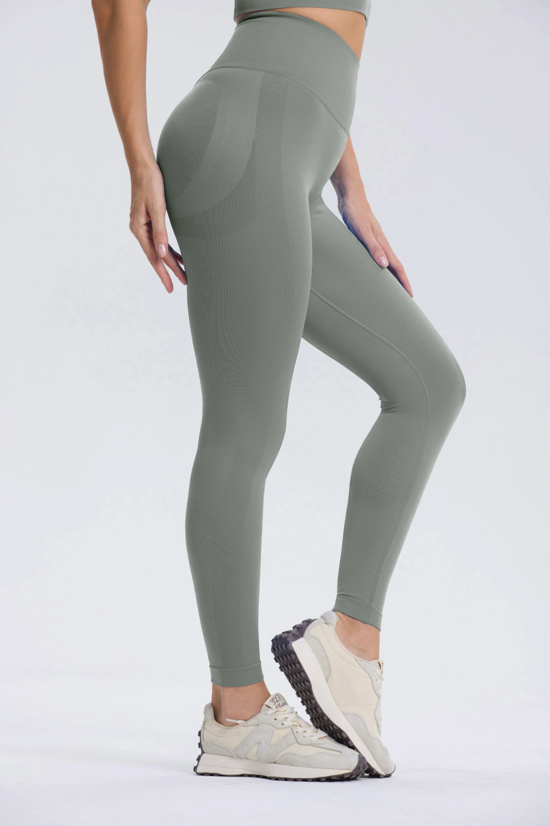 Leonie | Legging Scrunch Premium - Grigio