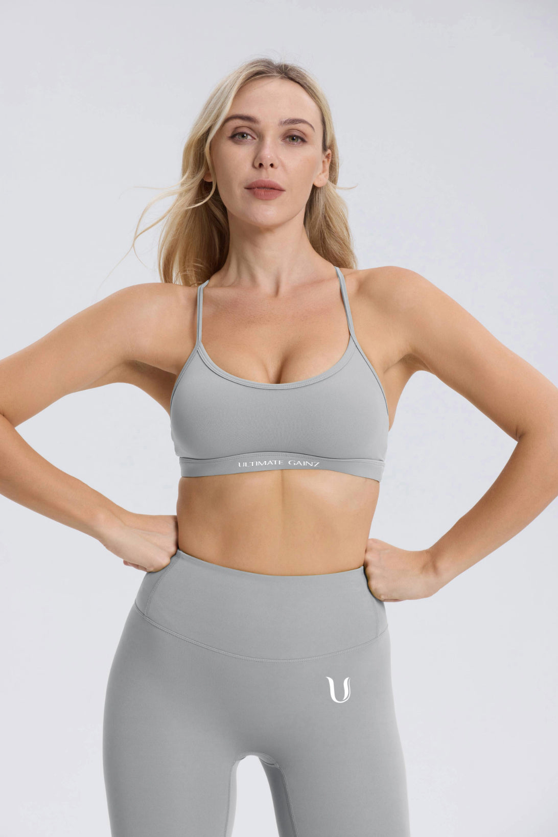 Set Hailey | Top Legging - Grigio Chiaro